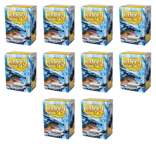 Dragon Shield Standard Size Card Game Sleeves Box - Matte Sapphire