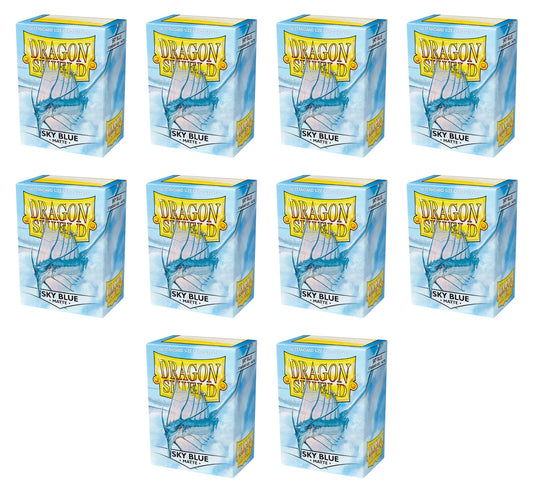 Dragon Shield Standard Size Card Game Sleeves Box - Matte Sky Blue