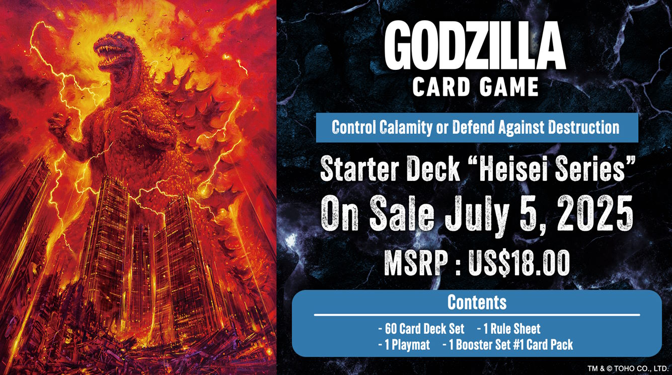 Godzilla Card Game Heisei Series Starter Deck Box