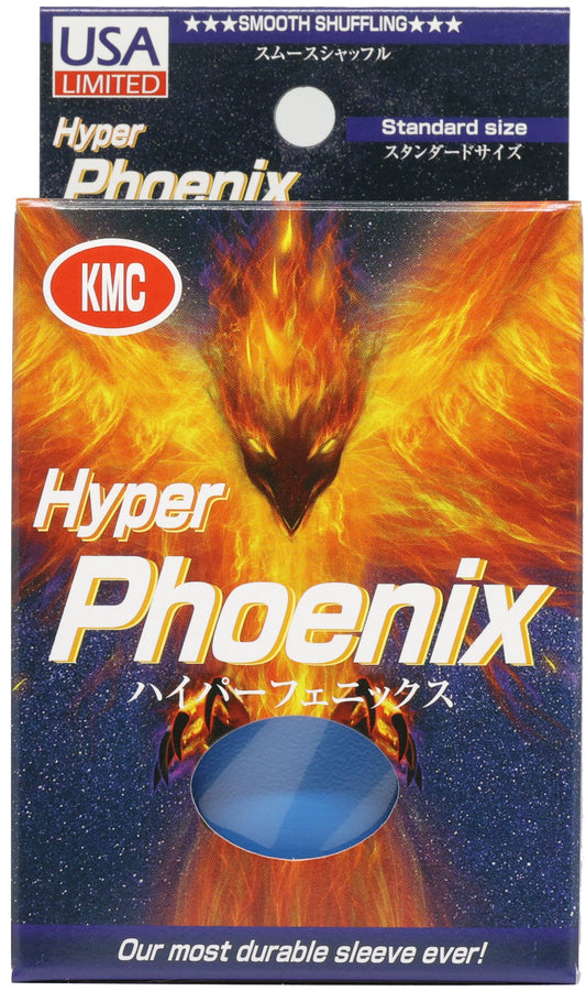 KMC Hyper Phoenix 100 ct. Standard Size Sleeves - Blue Pack