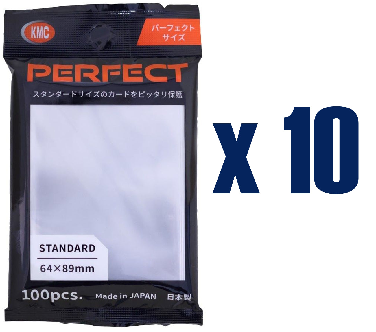 KMC Standard Size Sleeves - Perfect Size (Perfect Fit) [10 packs]
