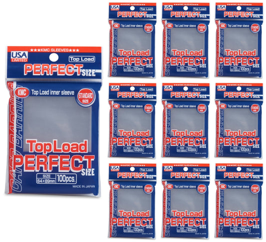 KMC Standard Size Sleeves - Perfect Size (Perfect Fit) [10 packs]