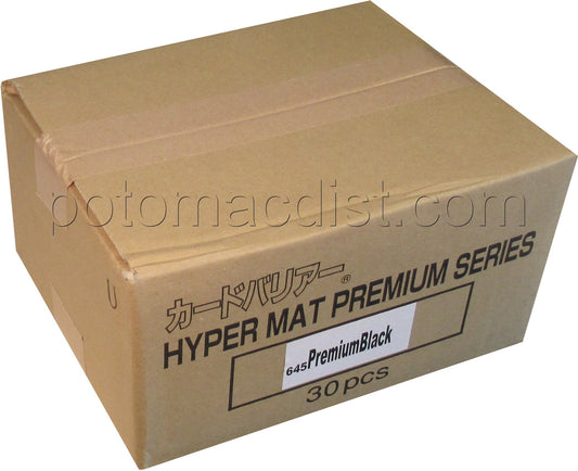 KMC Card Barrier Mat Series Standard Size Sleeves Case - Premium Hyper Matte Black [30 packs]
