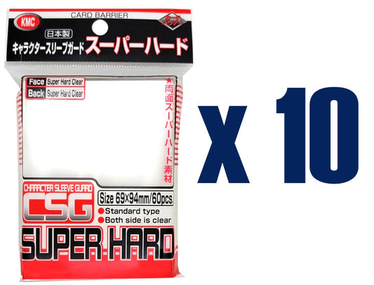 KMC Standard Oversized Sleeves - Character Guard [Super Hard Clear/10 packs]