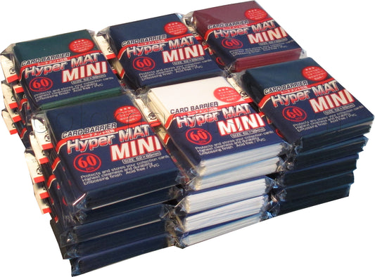 KMC Card Barrier Hyper Mat Mini Yu-Gi-Oh Size Sleeves - Hyper Matte Mixed Case [30 packs]