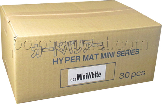 KMC Card Barrier Hyper Mat Mini Yu-Gi-Oh Size Sleeves - Hyper Matte White Case [30 packs]