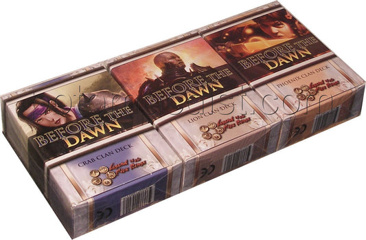 Legend of the Five Rings [L5R] CCG: Before the Dawn Starter Deck Set [Crab, Lion, Phoenix decks)