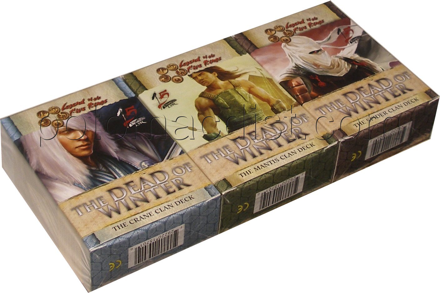 Legend of the Five Rings [L5R] CCG: Dead of Winter Starter Deck Set [Crane, Mantis, Spider decks)