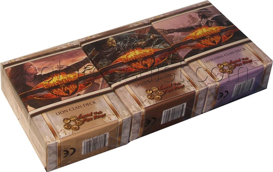 Legend of the Five Rings [L5R] CCG: Embers of War Starter Deck Set [Lion, Spider, Unicorn]