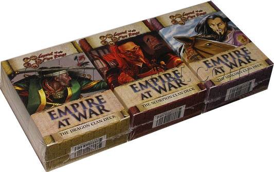 Legend of the Five Rings [L5R] CCG: Empire at War Starter Deck Set [Dragon, Scorpion, Unicorn]