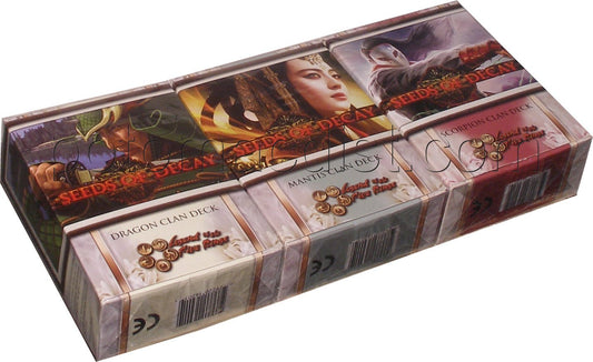 Legend of the Five Rings [L5R] CCG: Seeds of Decay Starter Deck Set [Dragon, Mantis, Scorpion]