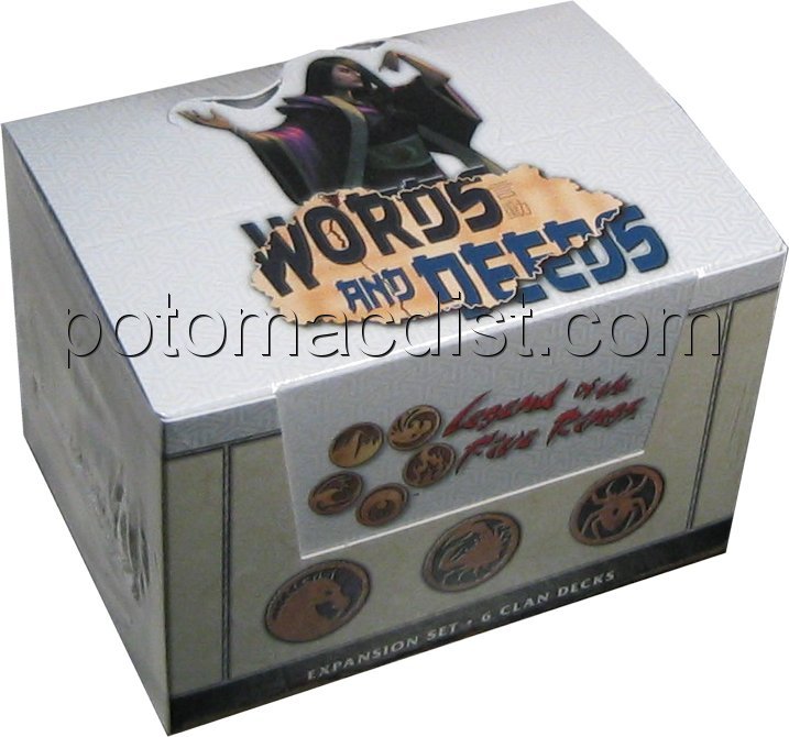 Legend of the Five Rings [L5R] CCG: Words and Deeds Starter Deck Box