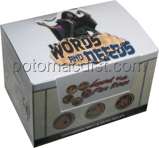 Legend of the Five Rings [L5R] CCG: Words and Deeds Starter Deck Box