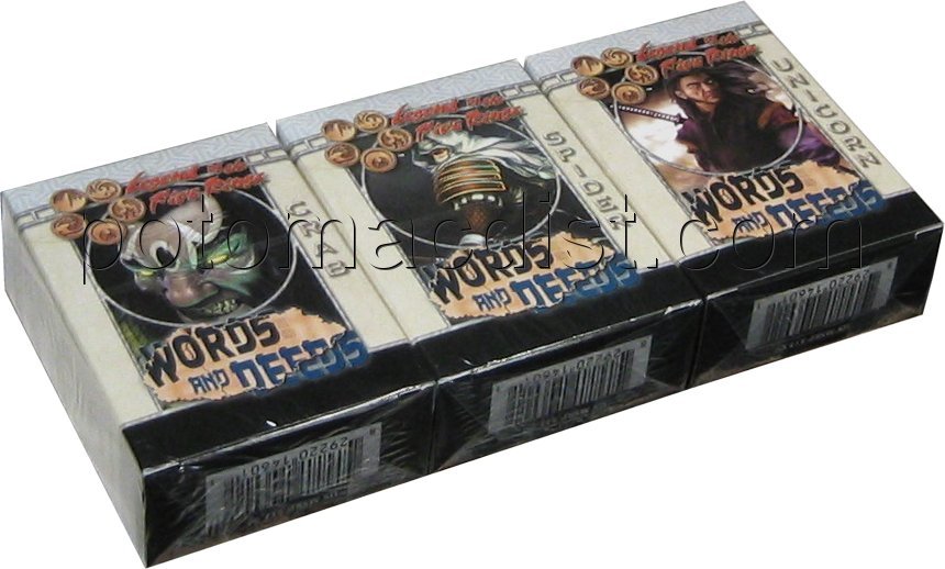 Legend of the Five Rings [L5R] CCG: Words and Deeds Starter Deck Set [Crab, Spider, Unicorn]