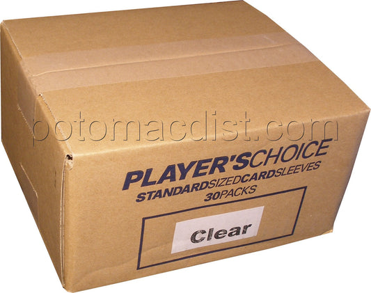 Player's Choice Standard Size Sleeves Case - Clear [30 packs]