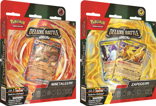 Pokemon TCG: Ninetales EX & Zapdos EX Deluxe Battle Decks [Set of 2]