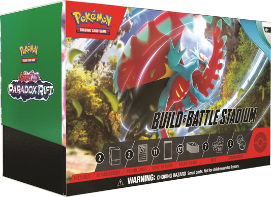 Pokemon TCG: Scarlet & Violet Paradox Rift Build & Battle Stadium Box