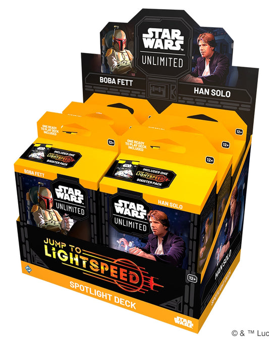 Star Wars Unlimited: Jump to Lightspeed Spotlight Deck Box
