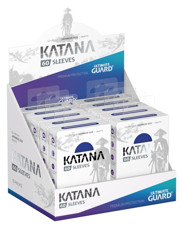 Ultimate Guard Katana Japanese Size Blue Sleeves Box [10 packs]