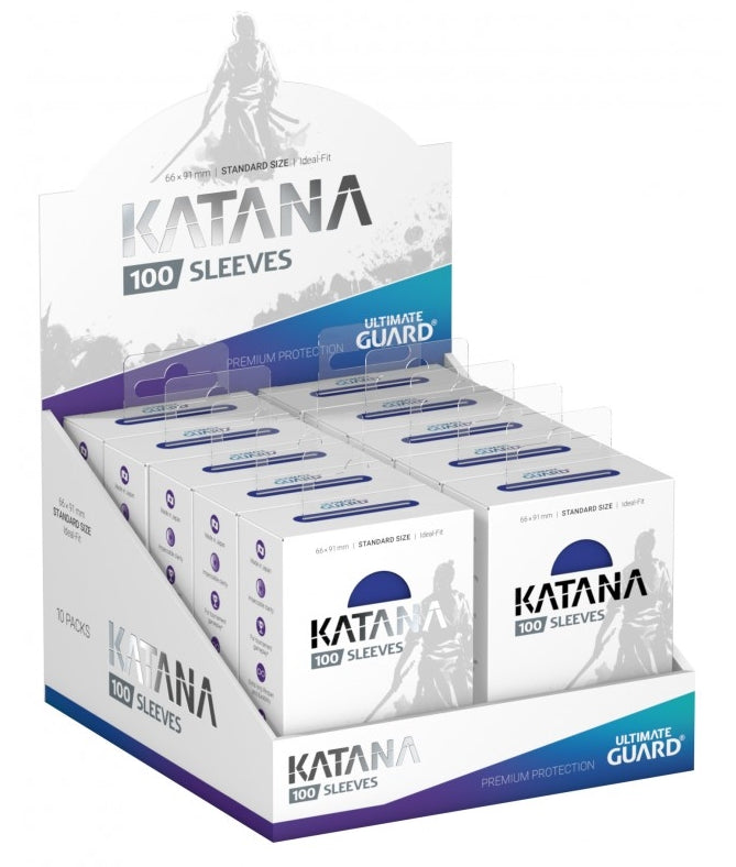 Ultimate Guard Katana Standard Size Blue Sleeves Box [10 packs]