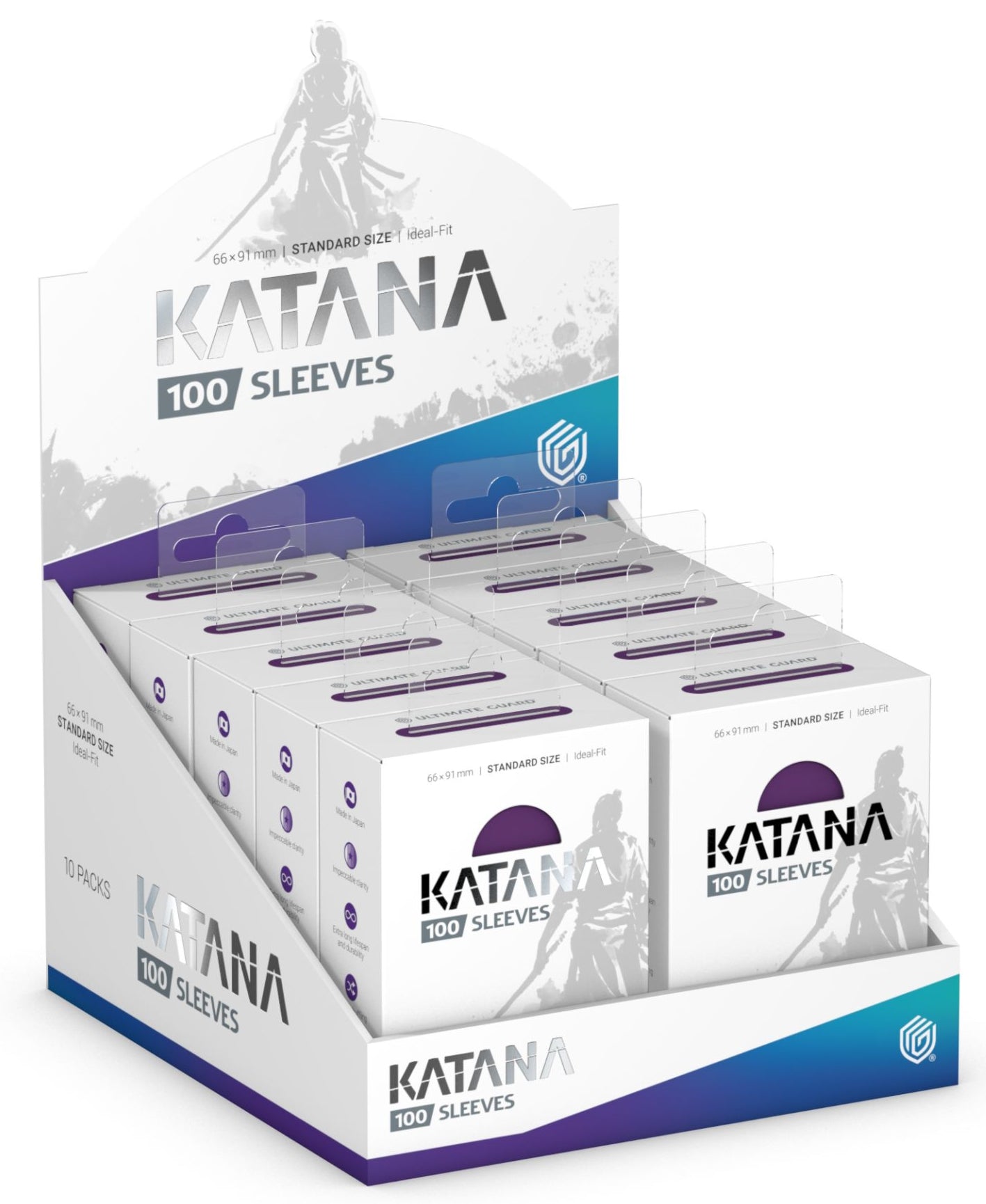 Ultimate Guard Katana Standard Size Iris Bloom Sleeves Box [10 packs]