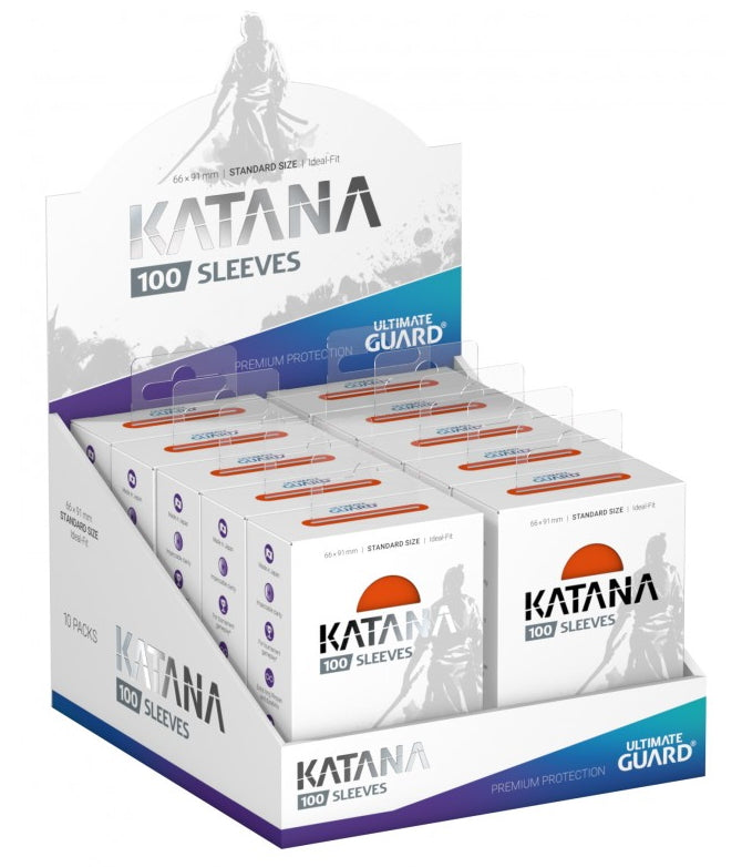 Ultimate Guard Katana Standard Size Orange Sleeves Box [10 packs]