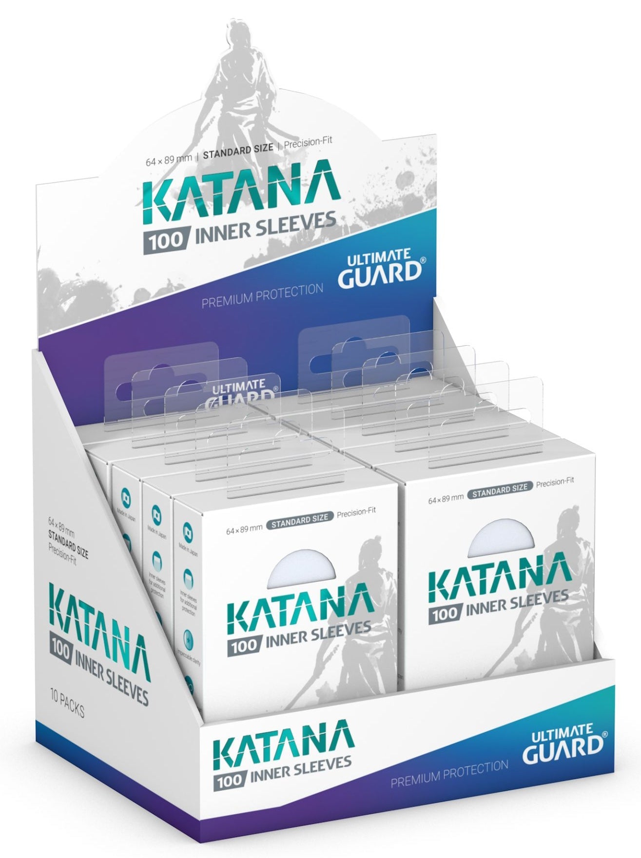 Ultimate Guard Katana Standard Size Inner Sleeves Box [10 packs]