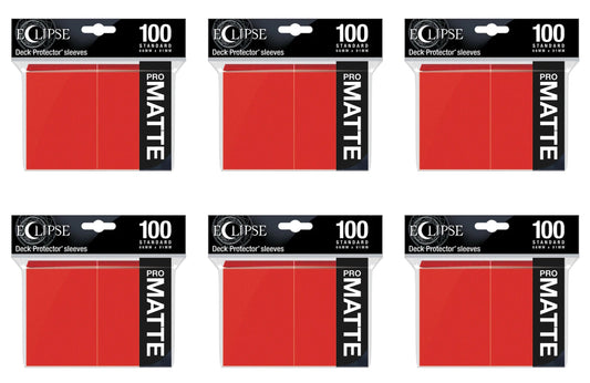 Ultra Pro Pro-Matte Eclipse Standard Size Deck Protectors Box - Apple Red