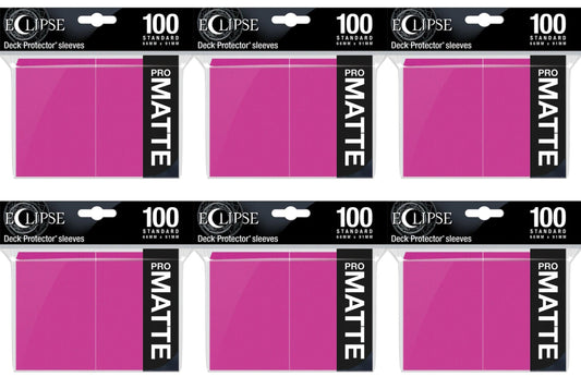 Ultra Pro Pro-Matte Eclipse Standard Size Deck Protectors Box - Hot Pink