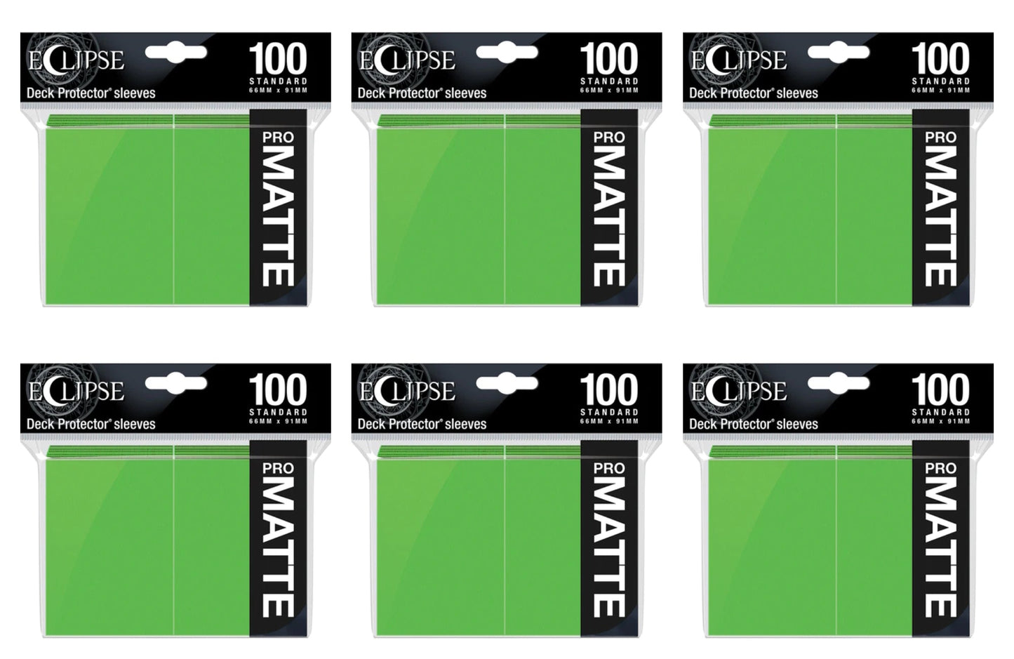 Ultra Pro Pro-Matte Eclipse Standard Size Deck Protectors Box - Lime Green