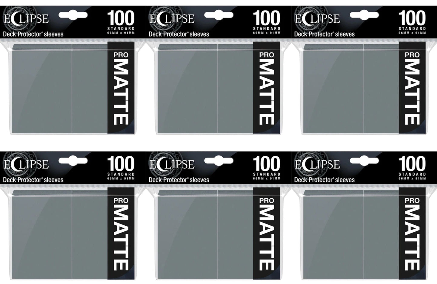 Ultra Pro Pro-Matte Eclipse Standard Size Deck Protectors Box - Smoke Grey