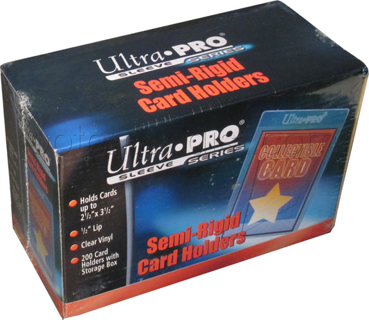 Ultra Pro Semi-Rigid Card Holders Box [200 Semi-Rigids]
