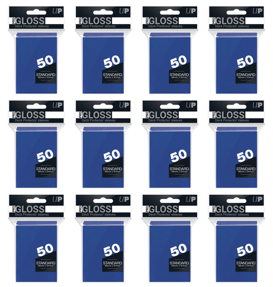 Ultra Pro Standard Size Deck Protectors Box - Blue [12 packs/66mm x 91mm]
