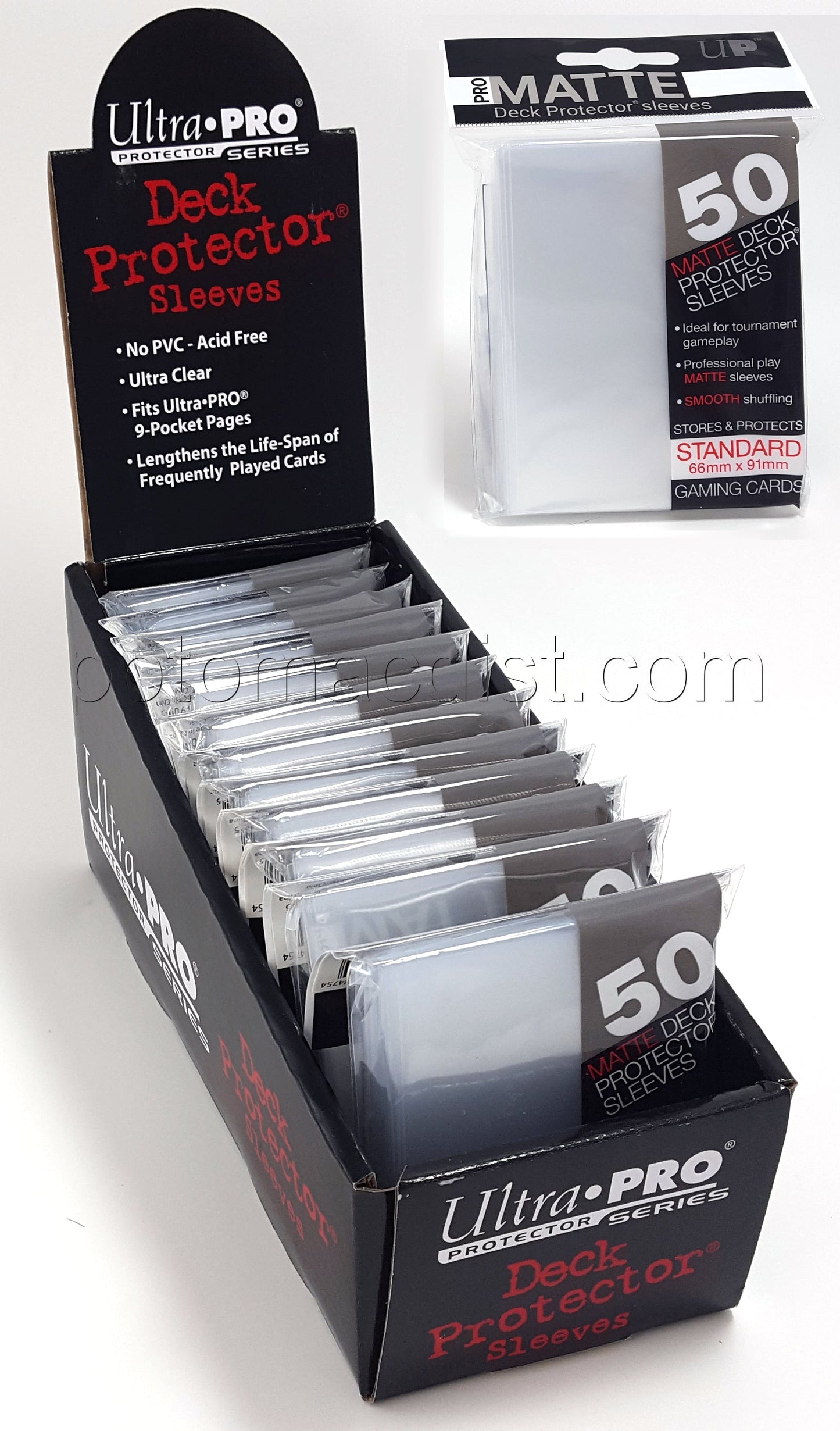 Ultra Pro Pro-Matte Standard Size Deck Protectors Box - Clear