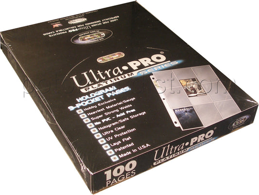 Ultra Pro Platinum Series 9-Pocket Pages Box [100 pages]