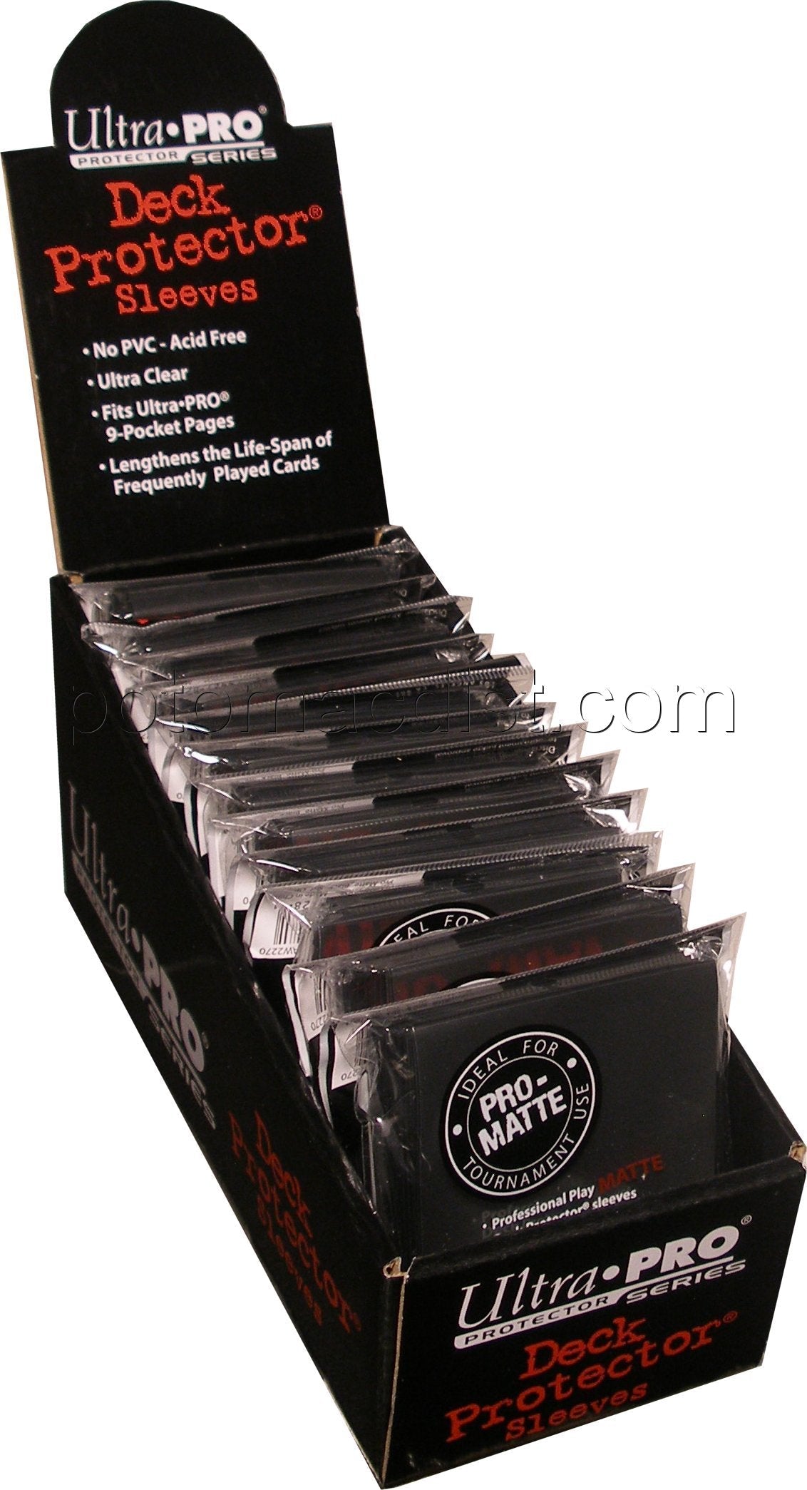 Ultra Pro Pro-Matte Standard Size Deck Protectors Box - Black