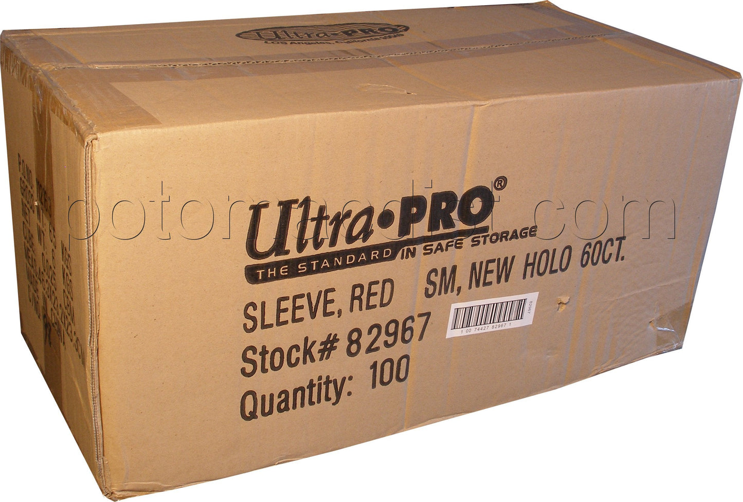 Ultra Pro Small Size Deck Protectors Case - Red [10 boxes] (New Hologram Location)