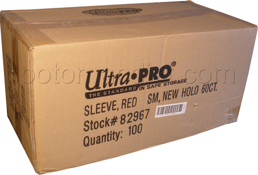 Ultra Pro Small Size Deck Protectors Case - Red [10 boxes] (New Hologram Location)