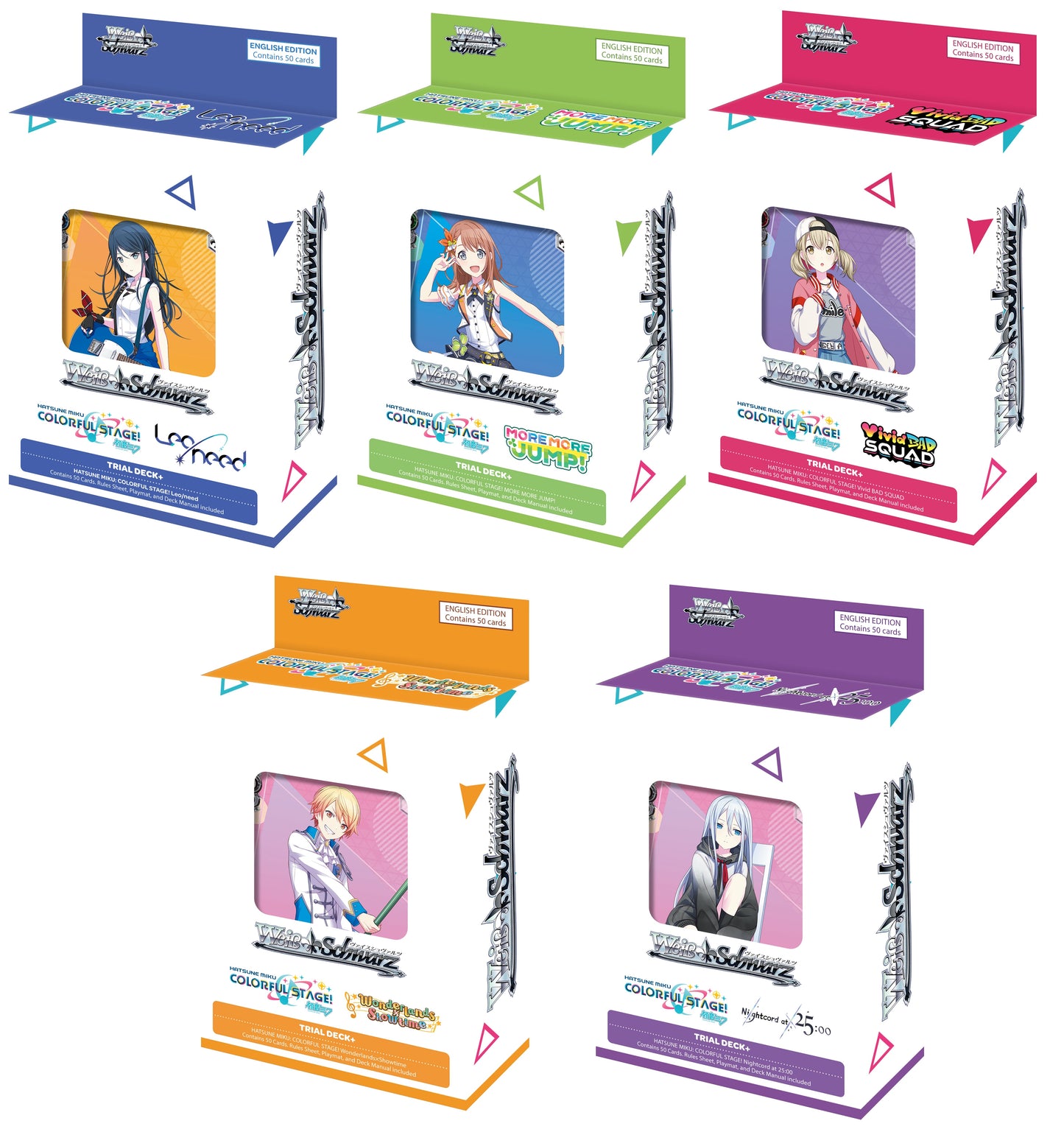 Weiss Schwarz: Hatsune Miku Colorful Stage Trial Deck Set [5 decks]